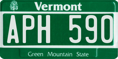 VT license plate APH590