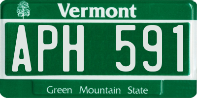 VT license plate APH591