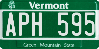 VT license plate APH595