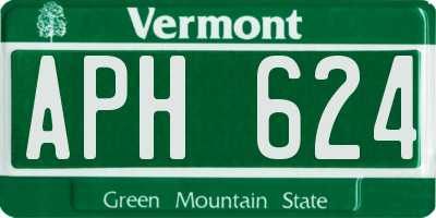 VT license plate APH624