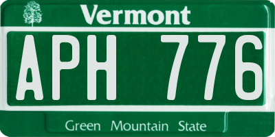 VT license plate APH776