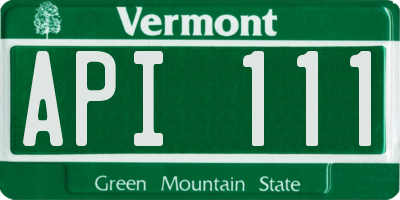 VT license plate API111