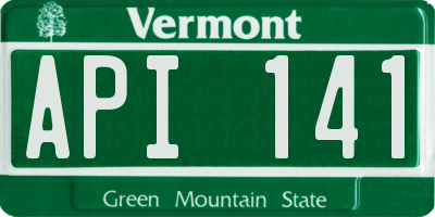 VT license plate API141