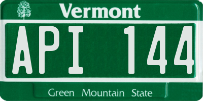 VT license plate API144