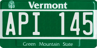 VT license plate API145