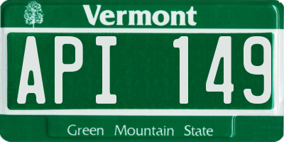 VT license plate API149