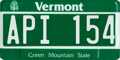VT license plate API154