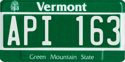 VT license plate API163