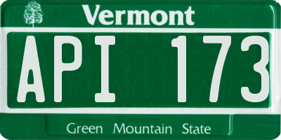 VT license plate API173