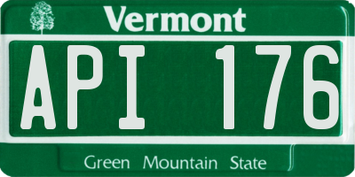 VT license plate API176