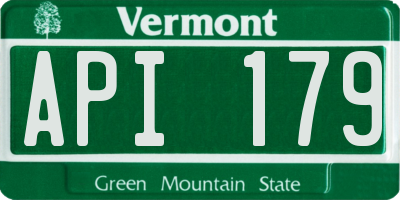 VT license plate API179