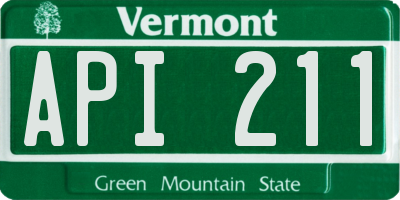 VT license plate API211
