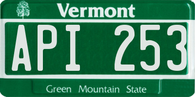VT license plate API253