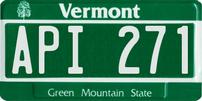 VT license plate API271