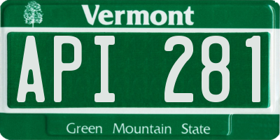 VT license plate API281
