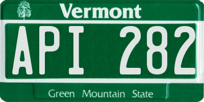 VT license plate API282