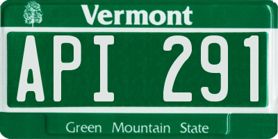 VT license plate API291