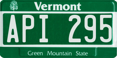 VT license plate API295
