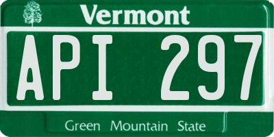 VT license plate API297