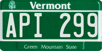 VT license plate API299