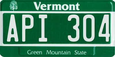 VT license plate API304
