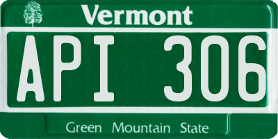 VT license plate API306