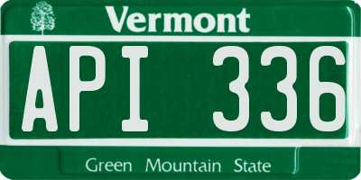 VT license plate API336