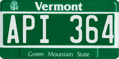 VT license plate API364