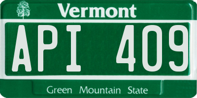 VT license plate API409