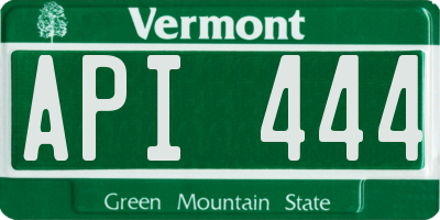 VT license plate API444