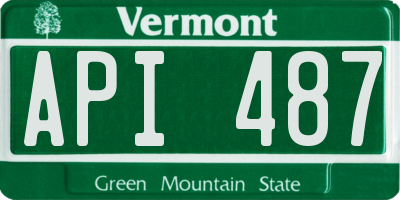 VT license plate API487