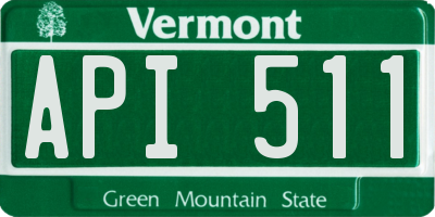 VT license plate API511