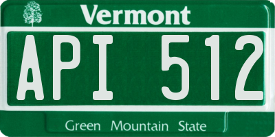 VT license plate API512