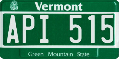 VT license plate API515