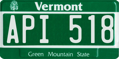 VT license plate API518