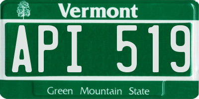 VT license plate API519