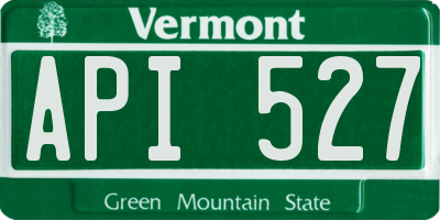 VT license plate API527