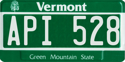 VT license plate API528