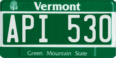 VT license plate API530