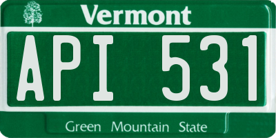 VT license plate API531