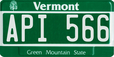 VT license plate API566