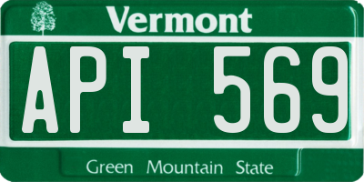 VT license plate API569