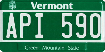 VT license plate API590