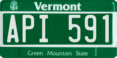 VT license plate API591