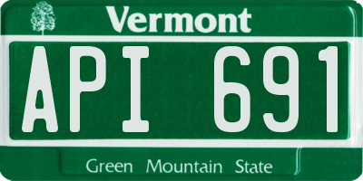 VT license plate API691