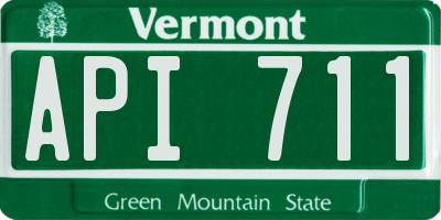 VT license plate API711