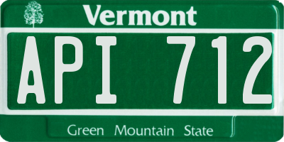 VT license plate API712