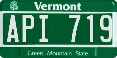 VT license plate API719