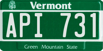 VT license plate API731