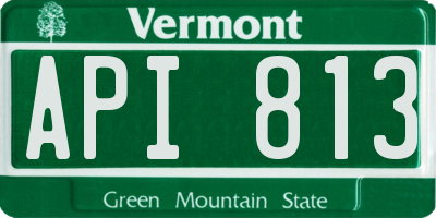 VT license plate API813